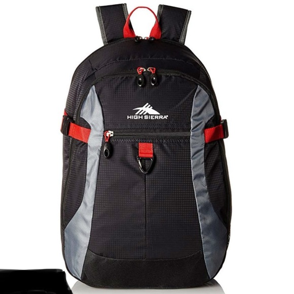 High Sierra Other - High Sierra Sportour Computer Backpack Black Red new with tags